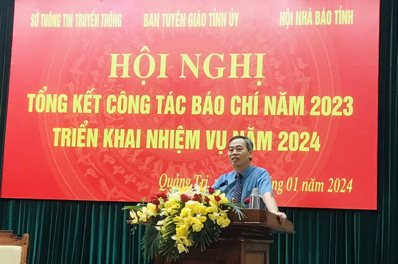 Ph&oacute; B&iacute; thư Thường trực Tỉnh ủy, Chủ tịch HĐND tỉnh Quảng Trị Nguyễn Đăng Quang ph&aacute;t biểu chỉ đạo tại Hội nghị - Ảnh: C.N